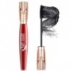 Mascara fibre de soie 4D, Mascara Volume et Longueur, Mascara Waterproof Worth The Hype, Longue DuréE, Naturellement maquilla