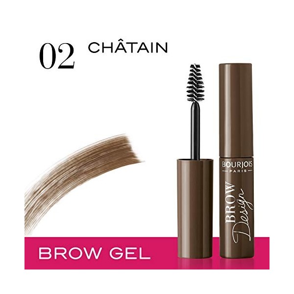 Bourjois Brow Design Gel Sourcils 02 Châtain 5 ml