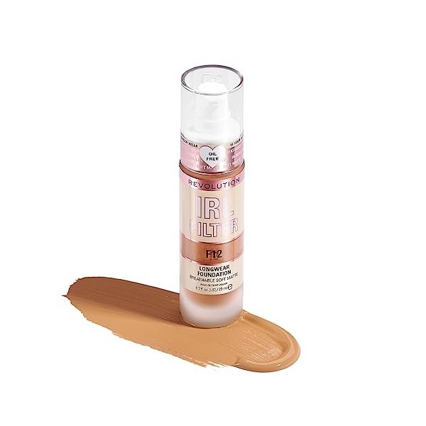 Makeup Revolution, Irl Filter, Longwear, Fond de Teint, F13.7, 23ml