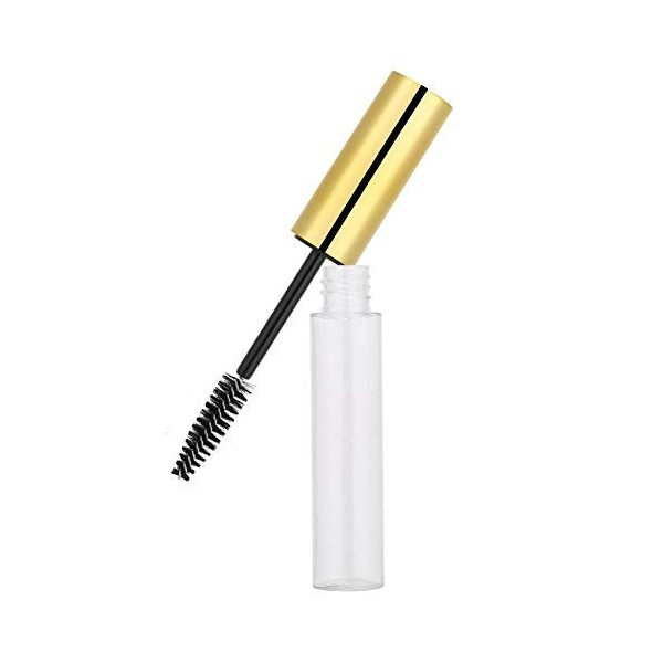 5 couleurs de 10 ml de tube de mascara vide avec baguette pour cils, bouteille de conteneur de mascara vide, brosse de mascar