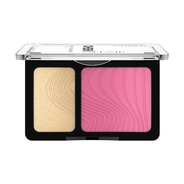 Catrice Cheek Affair Palette blush & surligneur n°010, rose, 2 tons de rose, résultat instantané, brillant, scintillant, végé