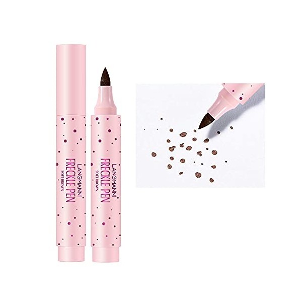 Freckle Pen Makeup,Natural Lifelike Fake Freckles Magic Freckle Color Pen,Soft Waterproof Long-lasting Pen for Effortless Sun