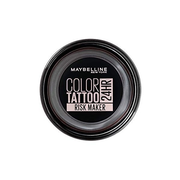 Maybelline New York Color Tattoo Crème Gel Fard à Paupières 53G 190 Risk Maker Noir 4 g