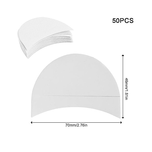 Tadipri 50 Pièces Bouclier DOmbres À Paupières Patchs De Gel De Fard À Paupières Pochoirs Fard À Paupières Pour Patch De Cil