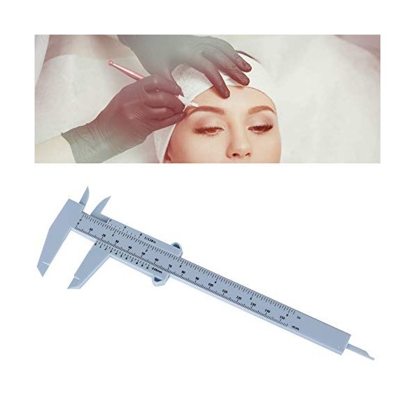 Règle De Pochoir À Sourcils, Pied À Coulisse Réutilisable Pour Mesurer Les Sourcils, Règle De Positionnement Permanente Des S