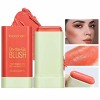 Cheek Tint Blush Stick, Blush Stick Crème, 0.6oz Fard À Joues Rose Hydratant Pour Le Visage, Blush Crème Mat Naturel, Blush C