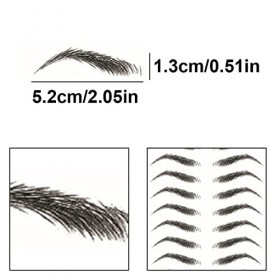 Androxeda 6 Feuilles Autocollant temporaire de Tatouages de sourcil 6D Autocollants de Tatouage de Sourcils de Longue durée p