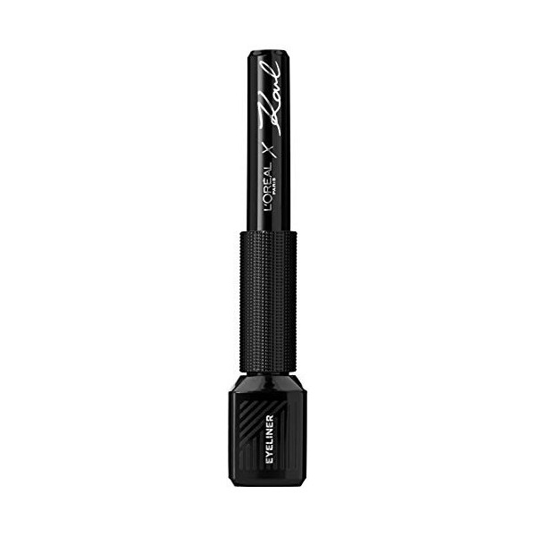 LOréal Paris Karl Lagerfeld Eyeliner N°11 Rock Blue Black Eyeliner liquide noir métallisé de la collection exclusive Karl La