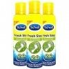 SCHOLL Lot de 3 Flacons de 150 ml Spray Fraîcheur Fresh Step