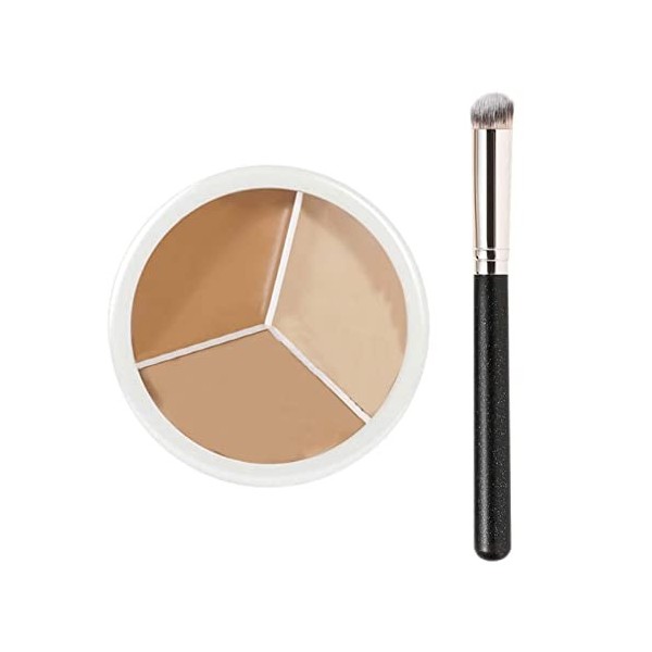 3 Couleurs Anti-cernes/Correcteur Crème pour Dissimuler Les cernes, Les Imperfections, Les Boutons - 50g