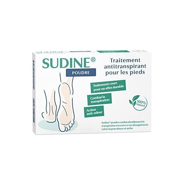 Sudine Poudre - Traitement anti transpiration - Boite de 6 sachets doubles