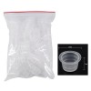 100Pcs / Set Tattoo Ink Cap Tasse Pot Moyen Grand En Plastique Microblading Pigment Accessoires Titulaire M 