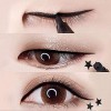 Eye Liner Tampon, 4PCS Eyeliner Stamp Liquide Eye Liner Liquide Imperméable, Stylo Eyeliner Avec Tampon, Eyeliner Liquide Noi