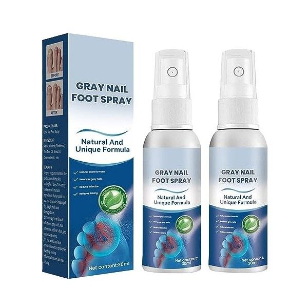 Furzero Qualité Médicale Ongle Pied Spray, Qualité Médicale Fongique Ongle Champignon Pied Spray, Pied Traitement Spray-2PCS