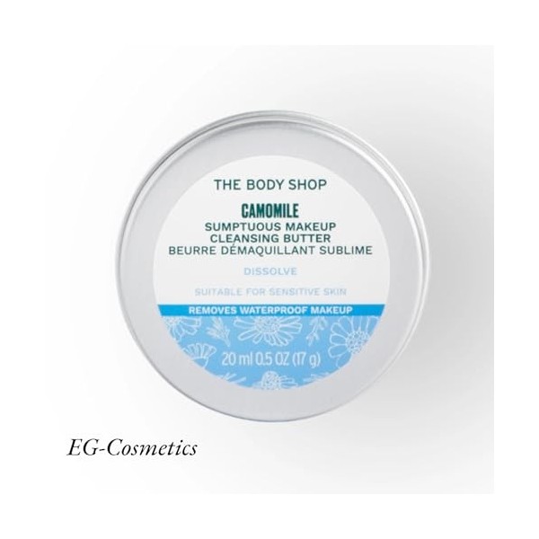 The Body Shop – Beurre nettoyant à la camomille, format voyage, 20 ml