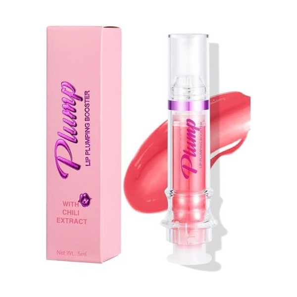 Spicy Lip Gloss Plumper Glossy Lip Lipstick | Lifter Gloss | Hydrating, Volumizes, High-Shine, Lip Plumping Lip Glaze Lip Mak...