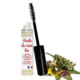 Huile de ricin cils BIO pure en format mascara pour le soin quotidien des cils 10 ml - Naturafro