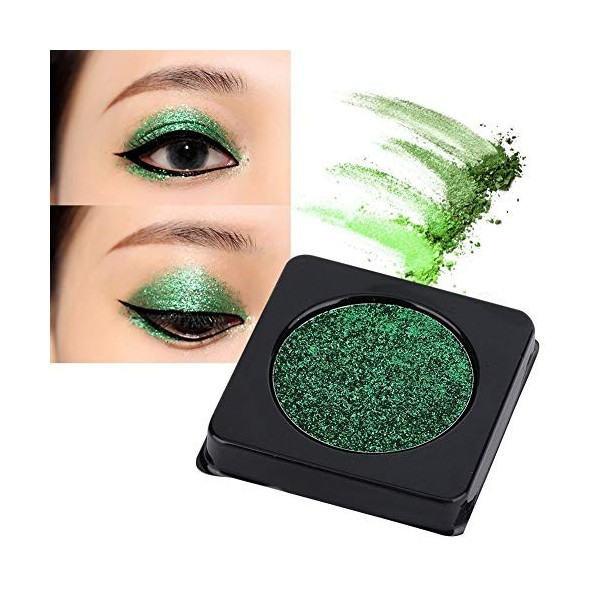 Palette de Fard à Paupières Couleur Unique Fard à Paupières Pailleté 8g Longue Durée Ombre à Paupières Poudre Maquillage pour