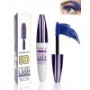 5D Mascara Volume et Longueur Bleu, Mascara Extension de Cils Effet Volume, Waterproof et Longue Tenue avec une Définition Pr