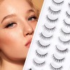 EMEDA Faux Cils Naturel 10 Styles, 10 Paires Faux Cils Naturels 3D, Faux Cils Longs Et Duveteux Dramatique Cils, Natural Fals