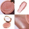 Oulac Fard à joues Lumineux Blush Maquillage,Couleur Riche, Résistant à Leau et à La Transpiration, Longue Durée, Adapté À D