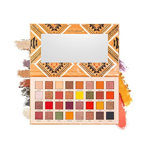 Teekerwan Matte palette dombres à paupières palette dombres à paupières, 32 Neutral Eyeshadow maquillage plateau, Haute pig