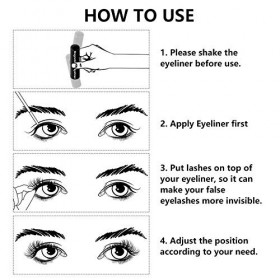 5 Paires de Faux Cils MagnéTiques de Couleur de Style MéLangé Ensemble de Pinces à éPiler Eyeliner ImperméAbles Faux Cils Mag