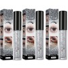 Lot de 2 mascaras à paillettes diamantées - Imperméables - Longue durée de vie - Pour femme - Maquillage de concert