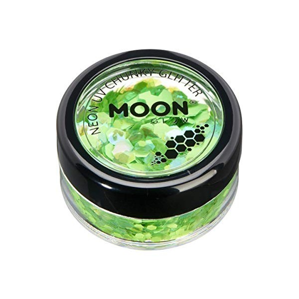 Neon Green UV Chunky Glitter