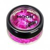 Moon Glow Neon Magenta Pink UV Chunky Glitter