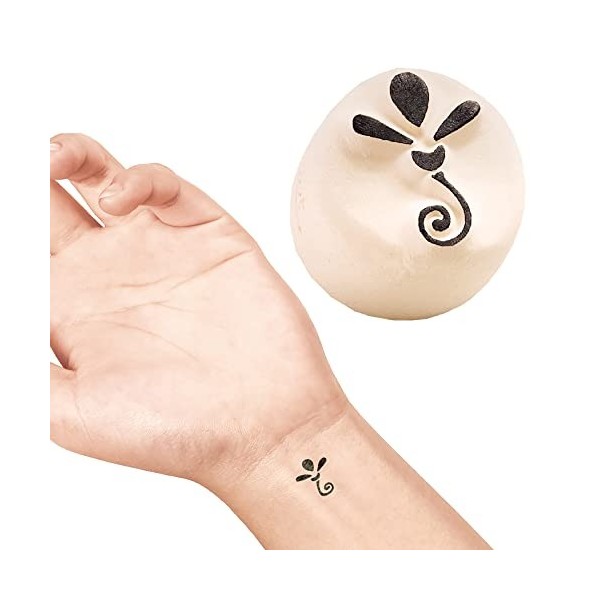 LaDot Tatouage Temporaire pour Enfants et Adultes, Faux Tatouage Doux pour la Peau, Tampon de Tatouage Ephemere pour le Corps