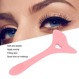 Outil de Protection Auxiliaire de Maquillage des Yeux, Outil Daide de Doublure Deye-liner en Silicone Réutilisable pour les