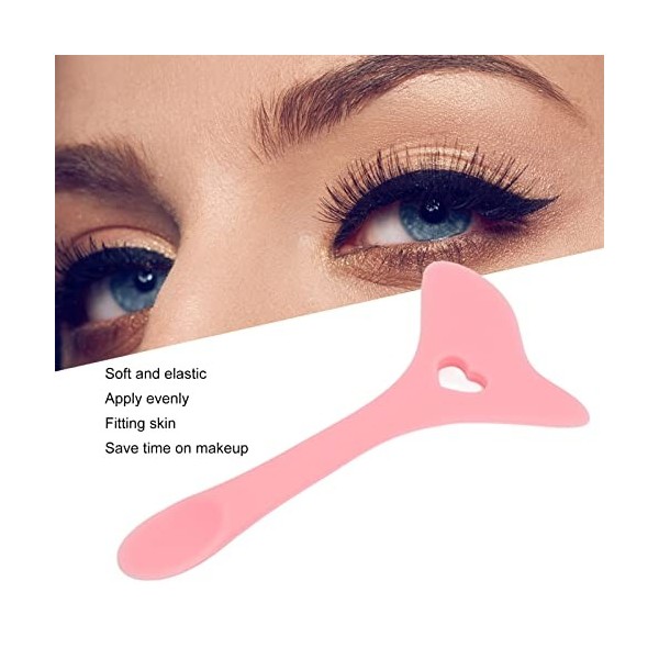 Outil de Protection Auxiliaire de Maquillage des Yeux, Outil Daide de Doublure Deye-liner en Silicone Réutilisable pour les