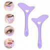 Kinretixia® 2 Pcs Eyeliner Stencils Silicone Winged Tip Eyeliner Aid Eyeliner Crayon Stencil Réutilisable Smokey Eyeshadow V