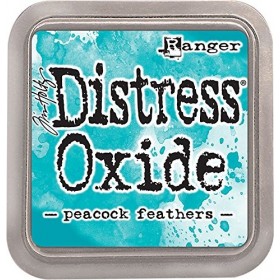 Ranger Tim Holtz Distress Oxide Ink Pad Peacock Feathers Ink-Pad Garçon Bleu FR: 2XL Taille Fabricant: S 