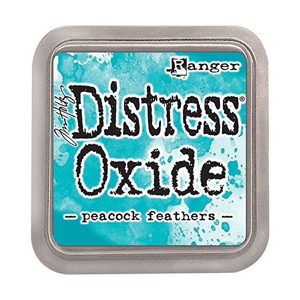 Ranger Tim Holtz Distress Oxide Ink Pad Peacock Feathers Ink-Pad Garçon Bleu FR: 2XL Taille Fabricant: S 