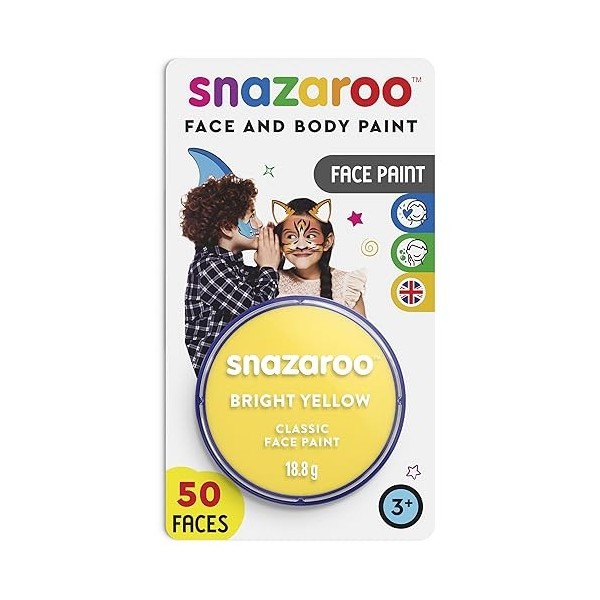 Snazaroo - Peinture Pour Visage et le Corps, Maquillage Pour Visage et Déguisement, Pour Enfants et Adults,Fard Blister 18 ML