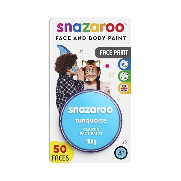 Snazaroo - Peinture Pour Visage et le Corps, Maquillage Pour Visage et Déguisement, Pour Enfants et Adults,Fard Blister 18 ML