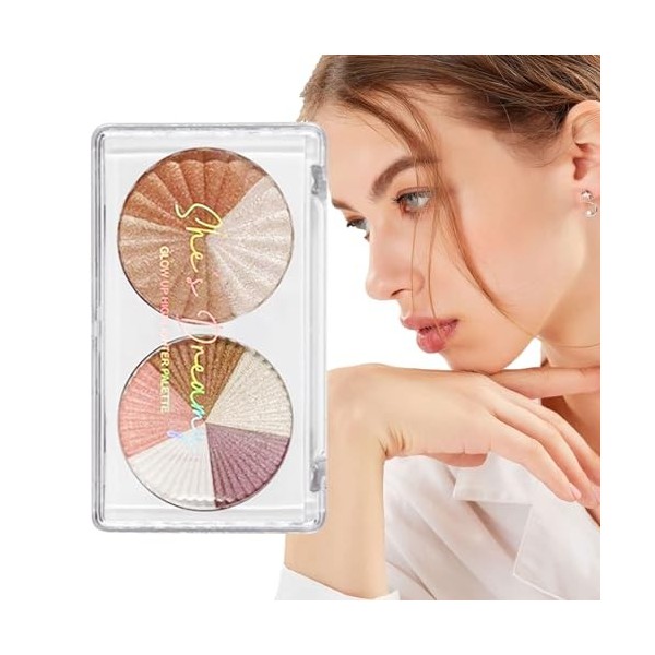 Palette De Fard À Joues Pour Joues, Palettes De Maquillage Surligneur De Joues, Poudre De Maquillage Surligneur De Fard À Jou