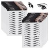 Molain Lot de 12 feuilles dautocollants 4D pour sourcils Étanches et durables Longue durée 132 paires Style classique