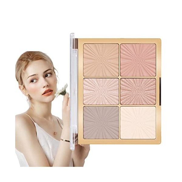 couleur,Correcteur foncé mat éclaircissant 6 couleurs - Color Correcting Primer Dark Circles Palette Kit pour les cernes Woyu