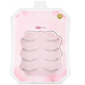 Faux cils inférieurs, 4 paires professionnel doux mat faux cils inférieurs vers le bas greffage de cils outil de maquillage