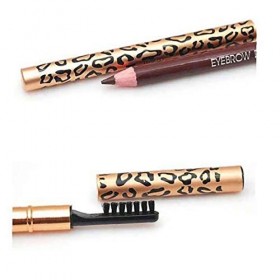 1pc Crayon Sourcils Waterproof Double Face Crayon À Sourcils Avec La Brosse Leopard Sourcils Pen Maculage Yeux Maquillage Com