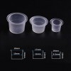 LIUJZZJ 90 Pièces Cup Tatouage Porte Colle Plastique pour Extension de Cils Accessoires Matériel Tatouage pour Nail Art