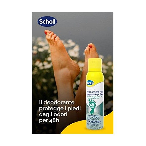 déodorant spray pour les pieds deo control contro il cattivo odore 150 ml