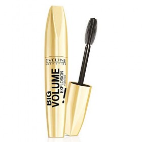 Eveline Cosmetics Mascara Allongeant Les Cils Big Volume Explosion Deep Black | 11ml | Extension Innovante Big Brushtm | Cils