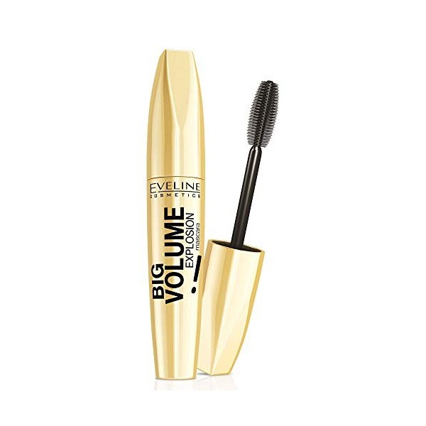 Eveline Cosmetics Mascara Allongeant Les Cils Big Volume Explosion Deep Black | 11ml | Extension Innovante Big Brushtm | Cils