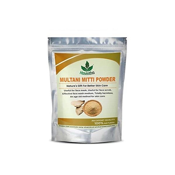 Havintha multani naturel mitti poudre produit de terre 227 grammes de fuller naturel