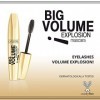 Eveline Cosmetics Mascara Allongeant Les Cils Big Volume Explosion Deep Black | 11ml | Extension Innovante Big Brushtm | Cils