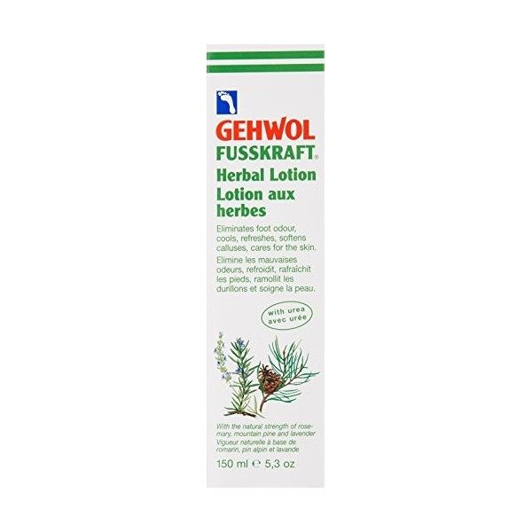 Gehwol Fusskraft Herbal Lotion 150ml - Eliminates Foot Odour, Cools and Refreshes